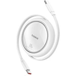 Super Şarj Makaralı 1mt 100W Type-C Şarj Kablo Laptop Macbook Şarj iPhone 15 15 Pro Max Şarj