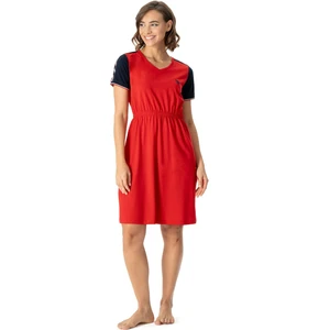 U.S. Polo Assn. 17001 Kadın Kırmızı V Yaka Elbise