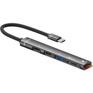 Macbook 5 In 1 Type C Hub USB Type C Sd Tf Kart Çevirici Dönüştürücü Tablet Telefon Uyumlu