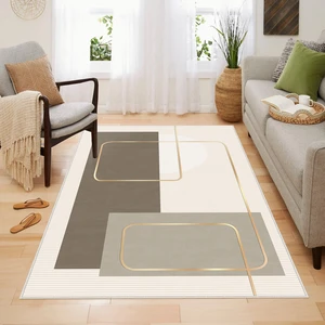 Homefesto Halı Kilim Dekoratif Özel Tasarım Yıkanabilir,İnce, Kaymaz Tabanlı, Modern Halı