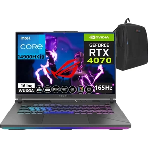 Rog Strix G16 Intel Core I9 14900HX 64GB Ddr5 Ram 2tb SSD RTX4070-140W 165Hz WINDOWS11PRO 16" Wuxga Taşınabilir Bilgisayar G614JIR-N308843+WEBLEGELSINÇANTA