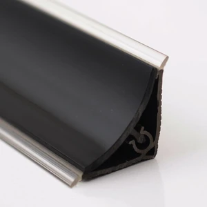 Süpürgelik Pvc Profil Iç Bükey High Gloss Siyah