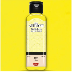 Akrilik Boya 140 Ml - 3601 Sarı
