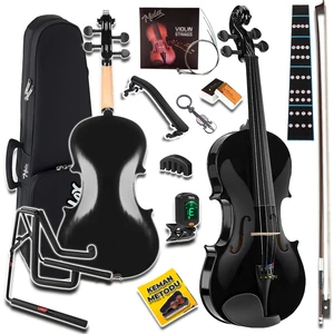 HGA44BK-STYS Full Siyah Set Keman 4/4 (Yastık Stand Tuner Susturucu Yedek Tel Reçine Çanta Yay)