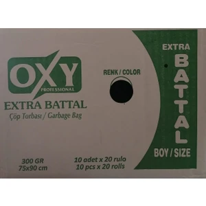 Profesyonel Extra Battal Çöp Torbası 300 gr 75*90