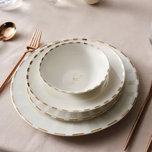 Elegance Bone Aries Metalic 24 Parça 6 Kişilik Yemek Takımı