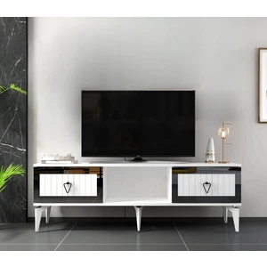 Demonte Dekor Linda Tv Sehpası (Alt Modül) Beyaz-Gümüş