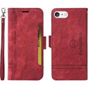 BDT Boutique Iphone 8 Için Kılıf Artı/7 Artı Kart Yuvaları Cüzdan Kapak Çevirin Tpu Deri (Yurt Dışından)