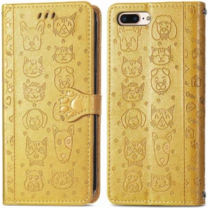 BDT Boutique Iphone 8 Için Kılıf/7 Artı Karikatür Hayvanlar Kapak Çevirin Kısa Kayış Deri (Yurt Dışından)