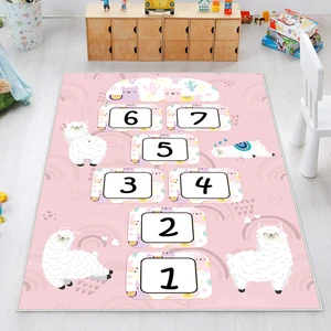 Homefesto Halı Kilim Dekoratif Özel Tasarım Yıkanabilir,ince, Kaymaz Tabanlı, Modern Çocuk Halısı