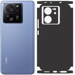 ECR MOBILE Xiaomi 13T/13T Pro İle Uyumlu Deri Desenli Siyah Arka Kaplama