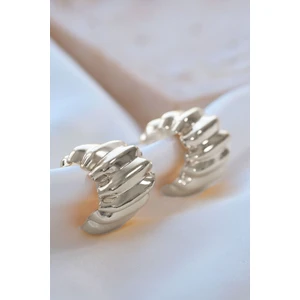 Gümüş Kaplama Hafif Stairs Küpe