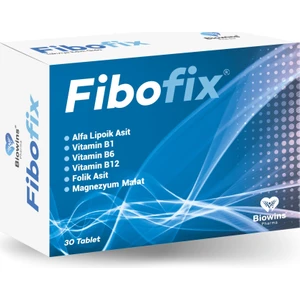 Biowins Pharma Fibofix Alfa Lipoik Asit, Vitamin B1, Magnezyum, Vitamin B6, Vitamin B12 ve Folik Asit İçeren 30 Tablet Takviye Edici Gıda