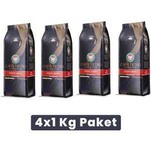 Caffe Filtro Clasico Blend Klasik Filtre Kahve (ÇEKİRDEK VEYA ÖĞÜTÜLMÜŞ) 4X1 Kg Paket
