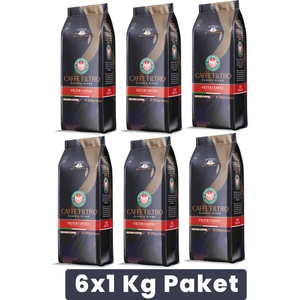Caffe Filtro Clasico Blend Klasik Filtre Kahve (ÇEKİRDEK VEYA ÖĞÜTÜLMÜŞ) 6X1 Kg Paket