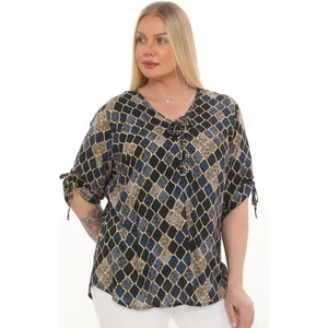 Lady Majestic 1. Kalite  Viskon Büyük Beden Bluz