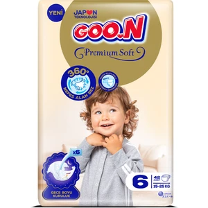 Premium Soft 6 Numara Süper Yumuşak Bant Bebek Bezi - 42 Adet