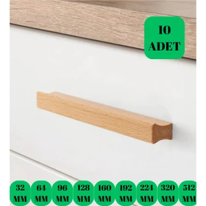 Ziodi Terra 10 Adet 96 mm (9.6 cm) Ahşap Kulp Lüks Country Mutfak Mobilya Dolap Çekmece Kulbu Topmah 96 mm