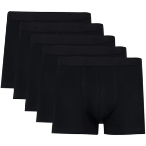 Erkek Boxer Likralı Fit Esnek Kumaş Standart Kalıp 5'li Boxer