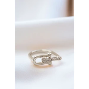 Gold Ayarlanabilir Tiffany Zirkon Taşlı Yüzük