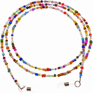 X-lady Accessories Alin Kaplama Renkli  Trend Kum Boncuk Renkli Gözlük Aksesuarı Gözlük Zinciri - 1813