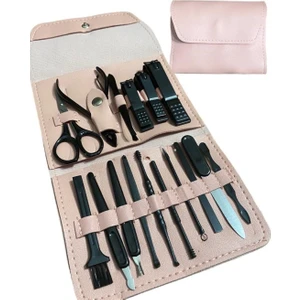 Çantalı Profesyonel Manikür & Pedikür Seti 16 Parça