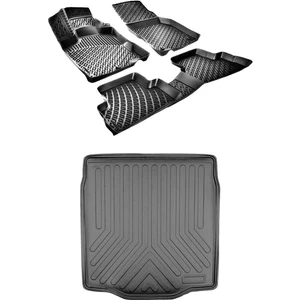 Peugeot 408 3D Havuzlu Paspas ve Bagaj  Havuzu Seti Rizline