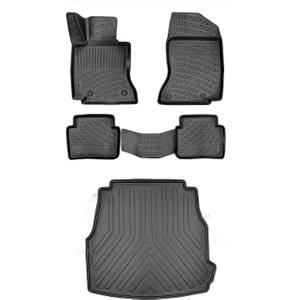 Mercedes C Serisi W206 2021 Sonrası 3D Havuzlu Paspas ve Bagaj Havuzu Seti Rizline