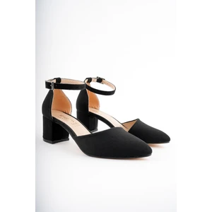 W0708 Garantili Kadın Klasik Günlük Tarz Şık ve Rahat Topuklu Ayakkabı