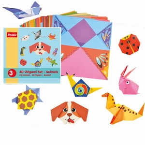 Origami Seti - 3 Boyutlu Hayvanlar - 48 Sayfa