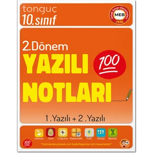 Tonguç Akademi 10. Sınıf Yazılı Notları 2. Dönem 1 ve 2. Yazılı