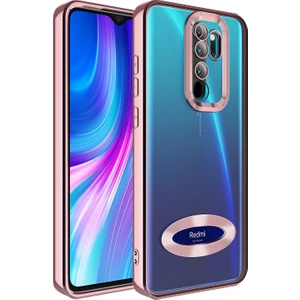 Tekno Grup Xiaomi Redmi Note 8 Pro Kılıf Kamera Korumalı Logo Gösteren Omega Kapak + Cam Ekran Koruyucu