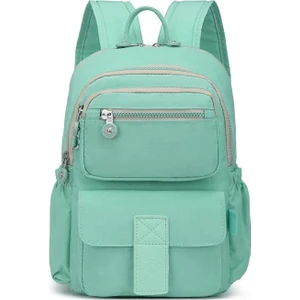 Smart Bags Krinkıl Kumaş Su Geçirmez Kadın Sırt Çantası BC 3168 - Açık Yeşil