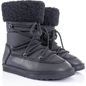 Rozanna Kadın Paraşüt Kumaş Siyah Kar Botu