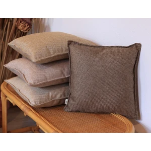 Serrated Kırlent Kılıfı Kahve (45X45)