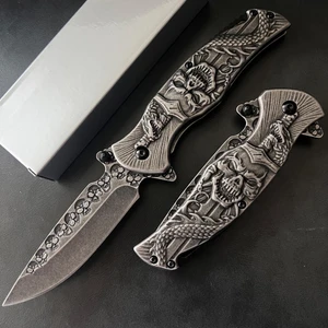 Kamp Outdoor Hc 005 Kurukafa Işlemeli Çakı