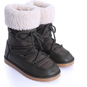 Rozanna Kadın Paraşüt Kumaş Haki Kar Botu