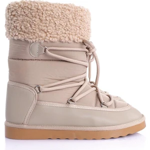 Rozanna Kadın Paraşüt Kumaş Bej Kar Botu