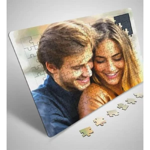 Hediye Vakti Kişiye Özel 130 Parça A3 Fotoğraf Baskılı Puzzle