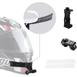 Motosiklet Kask Çene Yapıştırıcılı Telefon ve Aksiyon Kamera Tutucu Full Aparat