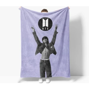 Erays Home Erayshome Bts Jungkook Desenli Baskılı Polar Tv Battaniyesi