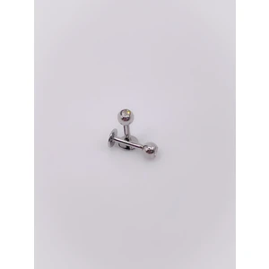 Cerrahi Çelik Piercing Zirkon 3mm Tek Taşlı Kıkırdak Helix Tragus Piercing (1adet)