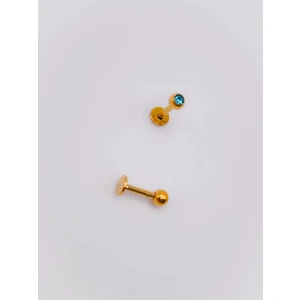 Cerrahi Çelik Piercing Zirkon 3mm Tek Taşlı Kıkırdak Helix Tragus Piercing (1adet)