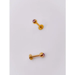 Cerrahi Çelik Piercing Zirkon 3mm Tek Taşlı Kıkırdak Helix Tragus Piercing (1adet)