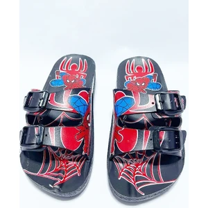 Spiderman Örümcek Adam Erkek Çocuk Kaydırmaz Tabanlı Ev Anaokulu Deniz Yumuşak Terlik
