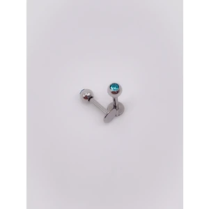 Cerrahi Çelik Piercing Zirkon 3mm Tek Taşlı Kıkırdak Helix Tragus Piercing (1adet)