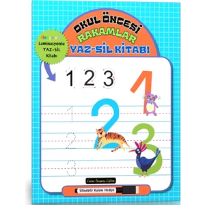 Okul Öncesi Rakamlar Yaz - Sil Kitabı