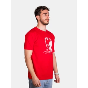 Unisex %100 Pamuk Standart Kesim Sıfır Yaka Kısa Kollu Beyaz Atatürk Baskılı T-Shirt