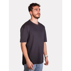 Unisex %100 Pamuk Oversize Sıfır Yaka Kısa Kollu T-Shirt