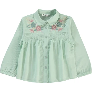Civil Girls Kız Çocuk Gömlek 2-5 Yaş Yeşil